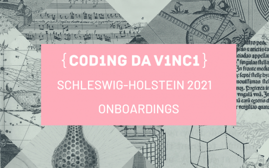 Schriftzug Coding da Vinci 2021 Schleswig-Holstein Onboardings