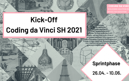 Schriftzug: Kick-Off Coding da Vinci SH 2021