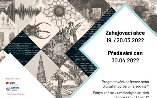 Plakat für Coding da Vinci Ost³ 2022 (tschechisch)